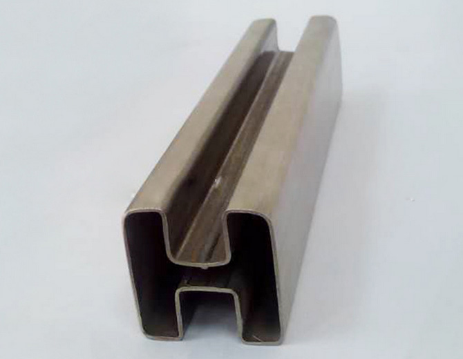 rectangle tube with double U groove